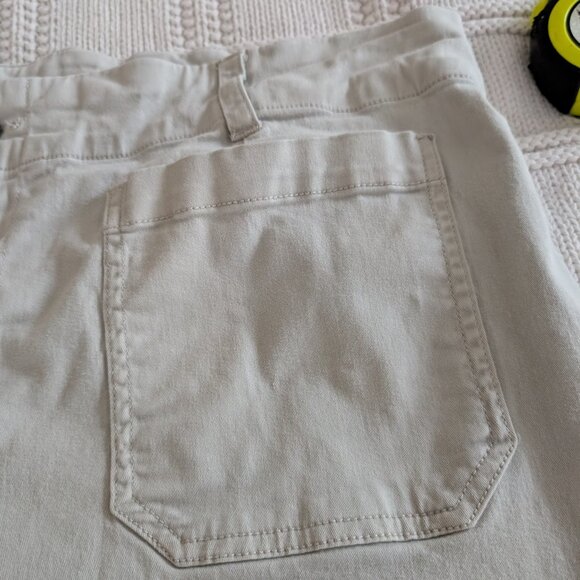 Maeve fun embroidered pant bottom stone/bone ankle pant (20W) - Picture 4 of 16